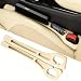 YLXGT Car Seat Gap Filler Organizer Universal for Car SUV Truck Accessories Seat Gap Plug Blocker with Storage Slot Beige 2 Pack - Image 2