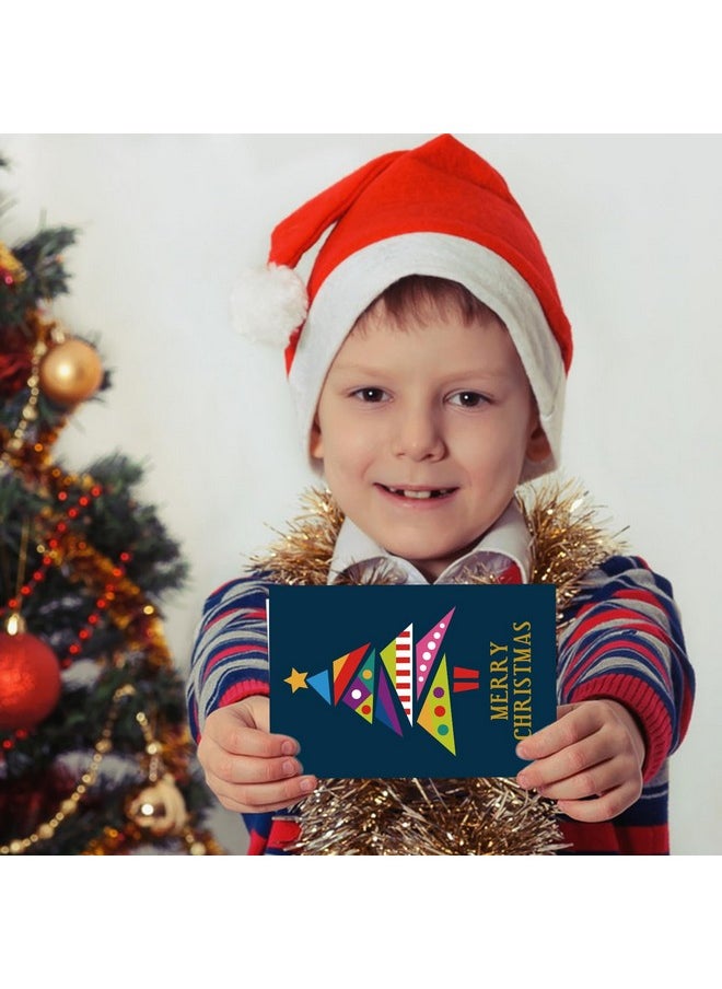 DERAYEE - 16 Pack Christmas Cards, 4X6 Inch Gold Foil Merry Christmas Cards With Envelopes & Stickers, Bulk Holiday Greeting And New Years Cards For Family And Friends - Image 1