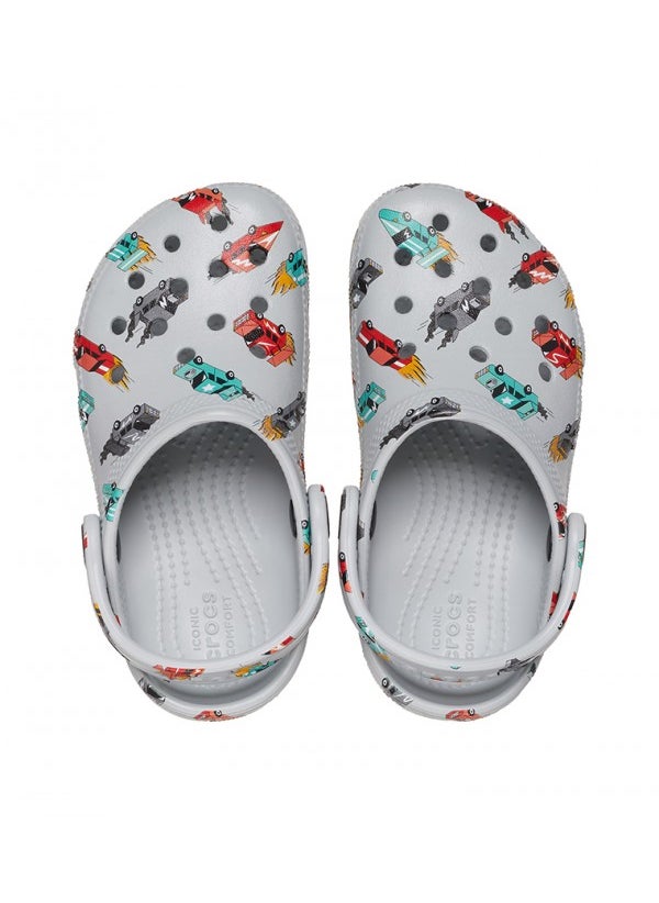 crocs Toddlers Classic Race Cars Graphic Clog  - Image 5
