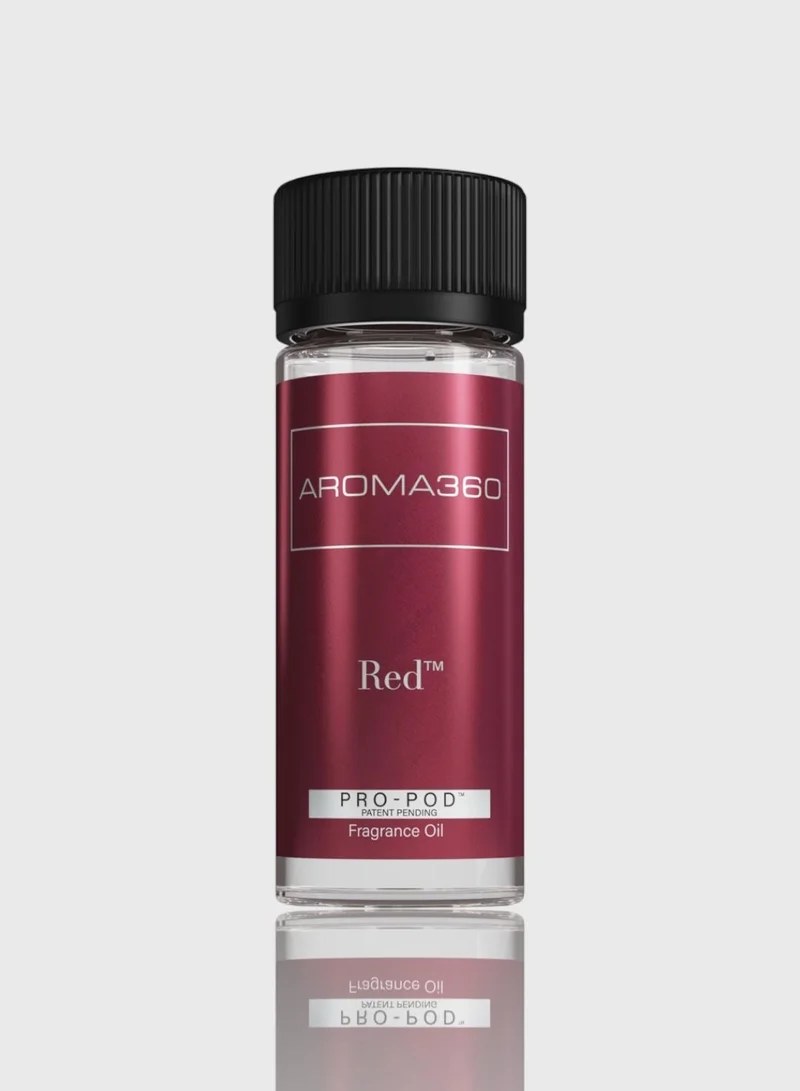 AROMA360 Red Pro-Pod Oil Blend - Hotel Inspired for Luxury Essential Oil Diffusers - Aromatherapy Scent Diffuser Oil - Ruby Grapefruit, Heliotrope Petals, Amber and Sea Moss - 50 mL, 1.7 fl oz