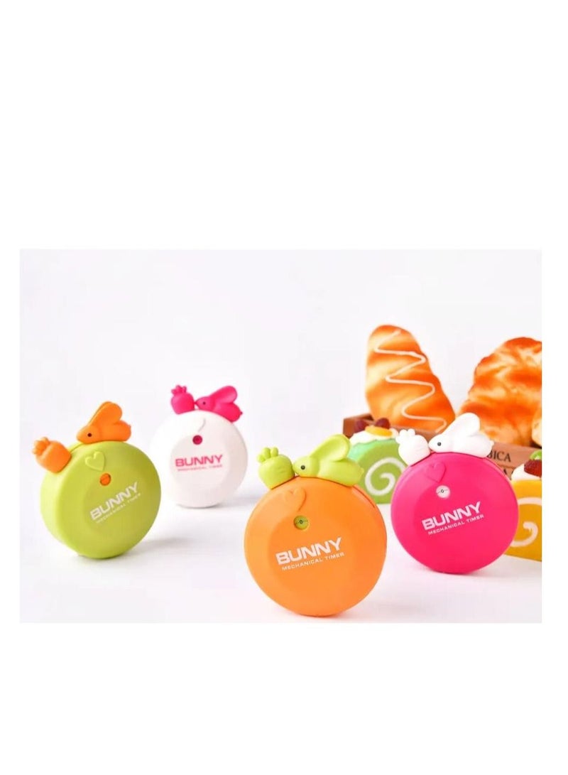 Bunny Creative Mechanical Cartoon Timer White  - Image 2