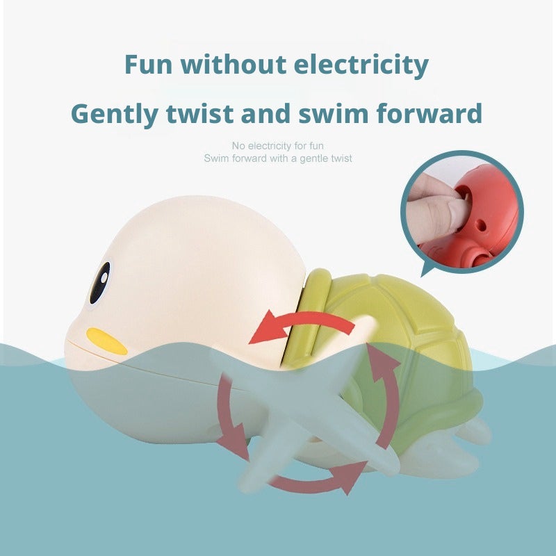 KONIG KIDS Wind-Up Bath Toys - Turtle, Duck, Frog, Whale, Submarine - Image 3