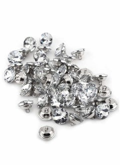 Generic Crystal Buttons, 50 Pcs 20mm Buttons, for Sewing Buttons, Furniture for Dress, for Clothes Crafts Sofa Headboard decoration  - Image 5