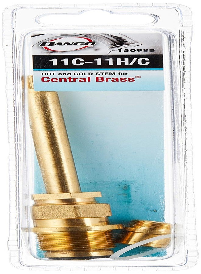 DANCO 11C-11H/C Hot/Cold Stem for Central Brass Faucets | Tub/Shower Repair | Brass (15098B) - Image 1