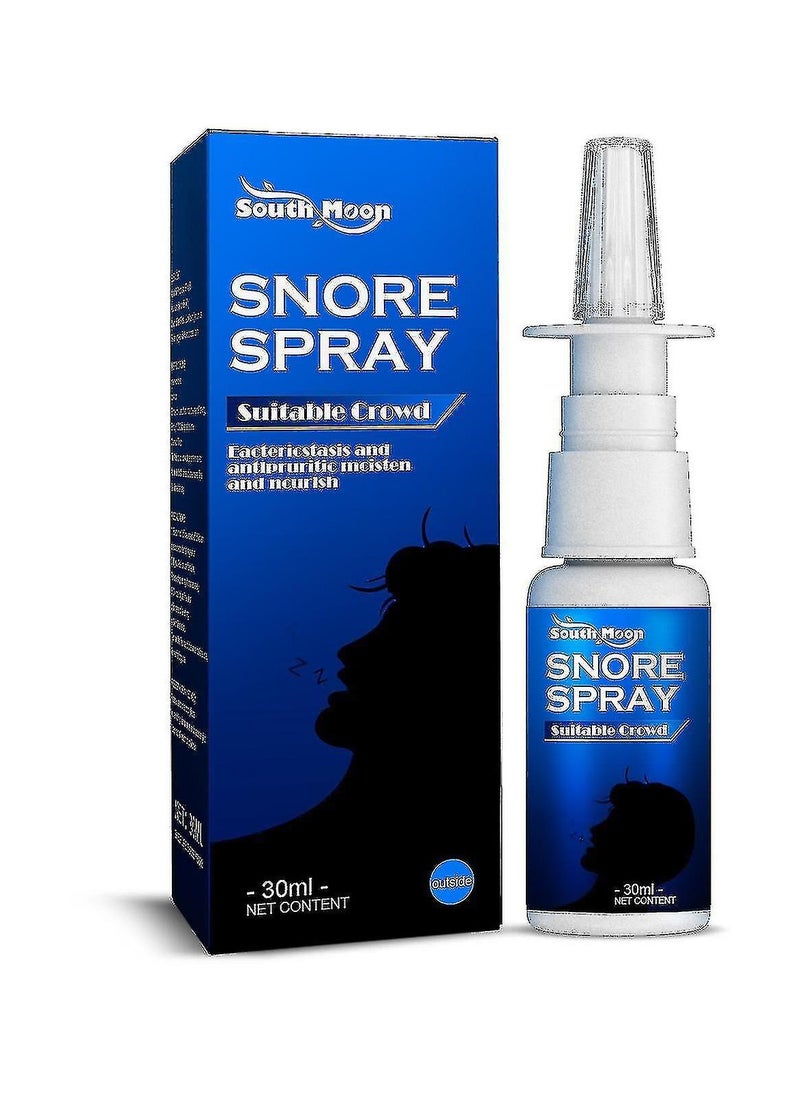 SOUTH MOON South Moon 30ml Snore Spray Herbal Ingredients Reduce Snoring Improve Nasal Congestion Relieve Rhinitis  - Image 1