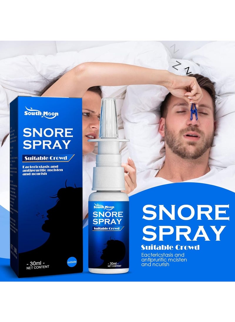 SOUTH MOON South Moon 30ml Snore Spray Herbal Ingredients Reduce Snoring Improve Nasal Congestion Relieve Rhinitis  - Image 2