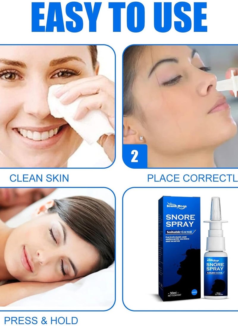 SOUTH MOON South Moon 30ml Snore Spray Herbal Ingredients Reduce Snoring Improve Nasal Congestion Relieve Rhinitis  - Image 5