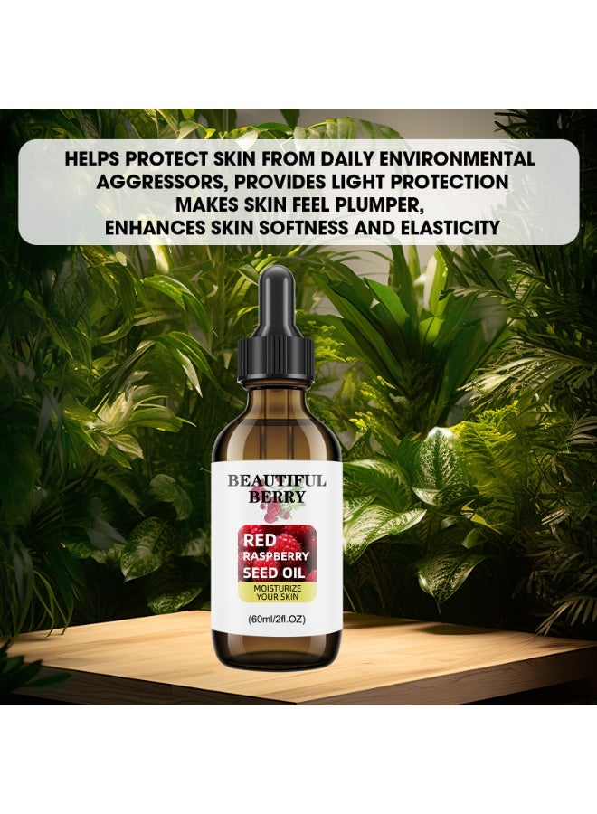 jalan 100% Cold-Pressed Raspberry Seed Oil (60ml) – Professional-Grade Anti-Aging Facial Base Oil – Natural Antioxidant for Glowing Skin – Fast Absorption, Non-Greasy - Image 5