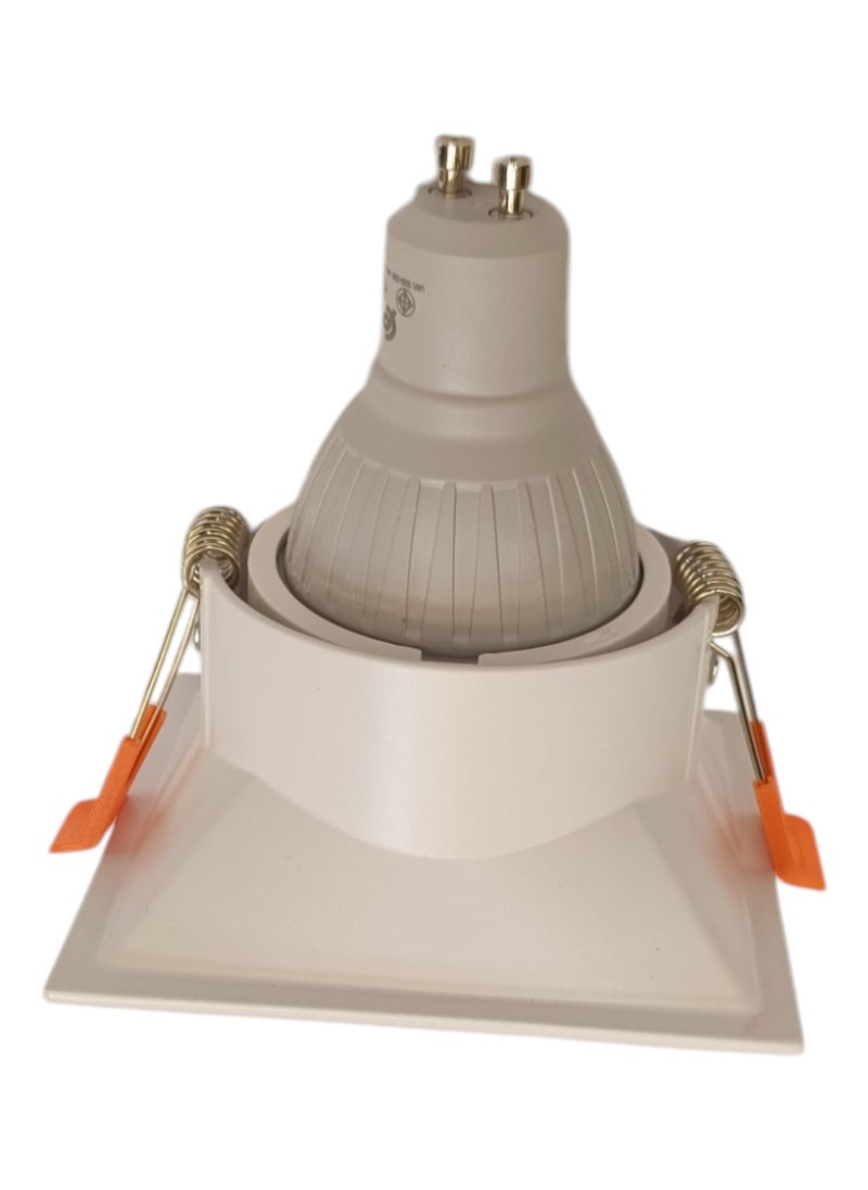 ميجامان Spot Light Frame Square GU10 MQTL1126 F80 AL - White  - Image 2