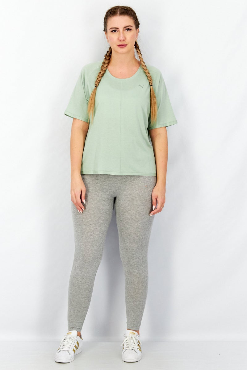 PUMA Women Sportswear Fit Studio Tri Blend Relaxed Top, Frosty Green - Image 3