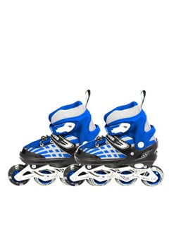 ENDLESS  EL1025 Inline Adjustable Skates Small Size 29 EUR (UK 11.5) - 33 EUR (UK 2) for 3 to 6 Years | Aluminium Chassis and 70 mm PU Wheels | Front Wheel Flash, ABEC 7 Bearings | In-Outdoor  - Image 1