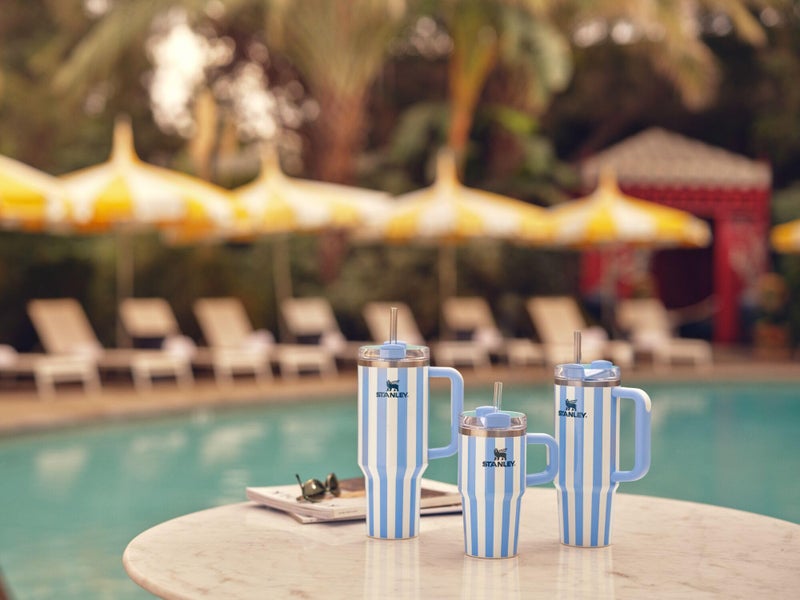 Stanley Stanley Quencher H2.0 Tumbler with Handle and Straw 40 oz | Flowstate 3-Position Lid | Cup Holder Compatible for Travel | Insulated Stainless Steel Cup | BPA-Free | Cornflower Cabana Gloss - Image 3