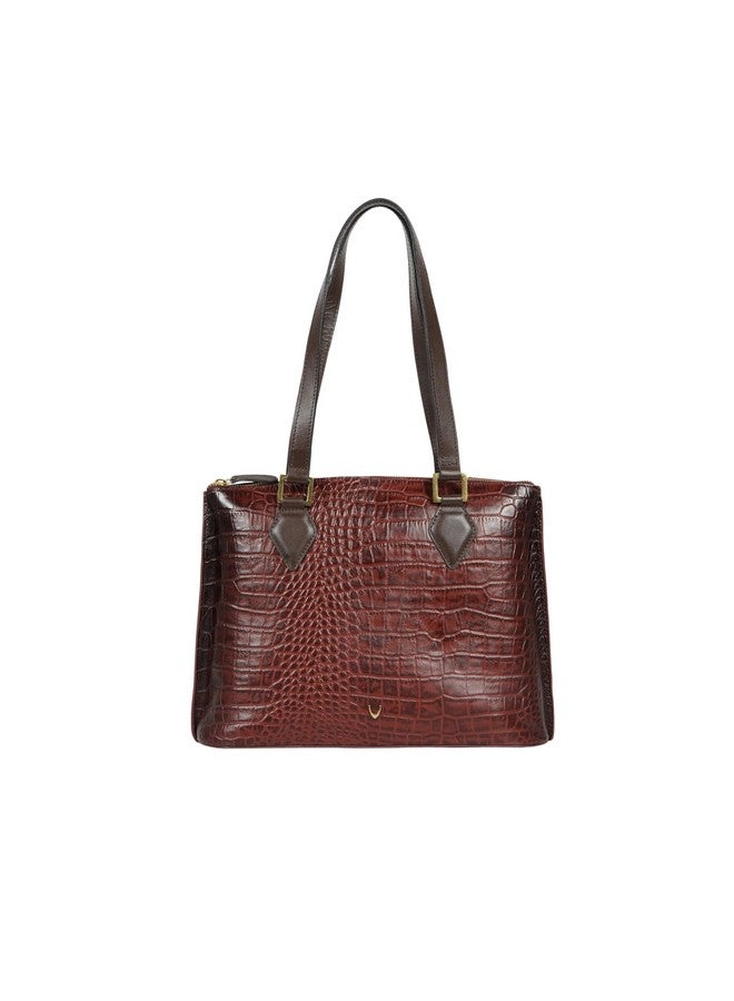 Hidesign Women Leather Tote Bag- Marsala - Image 1
