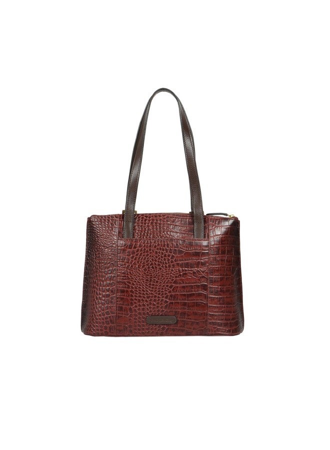 Hidesign Women Leather Tote Bag- Marsala - Image 3