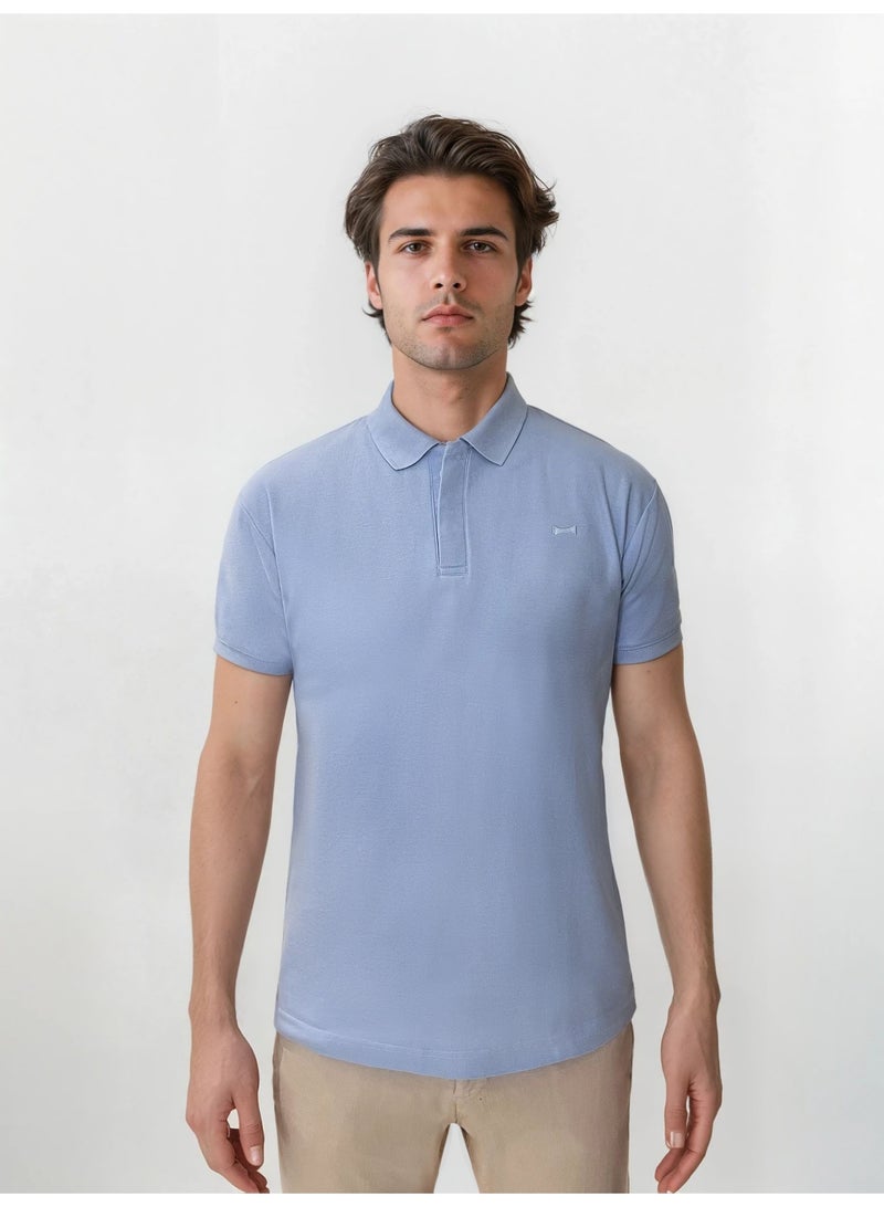 The Founder &Co. Men Polo Shirt Short Sleeve Blue Bell Premium Pique Cotton Comfort Classic Polo Old Money  - Image 5
