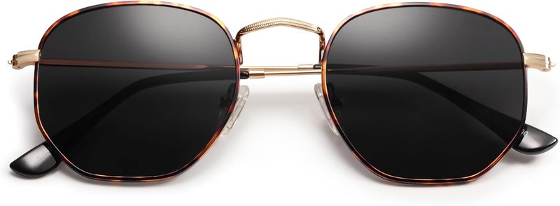 Sojos Square Polarized Sunglasses for Women Men Small Hexagonal Polygon Shades SJ1072 - Image 1
