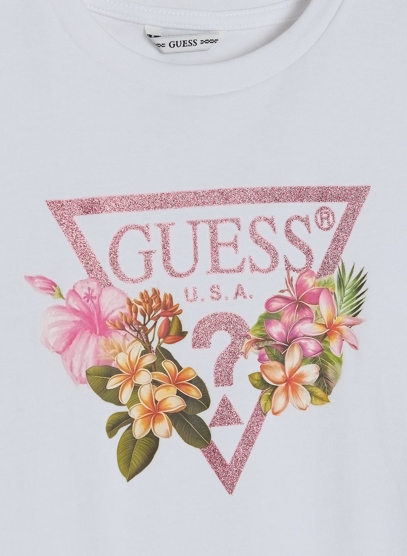 GUESS Youth Graphic Sleeveless Mini Dress - Image 3