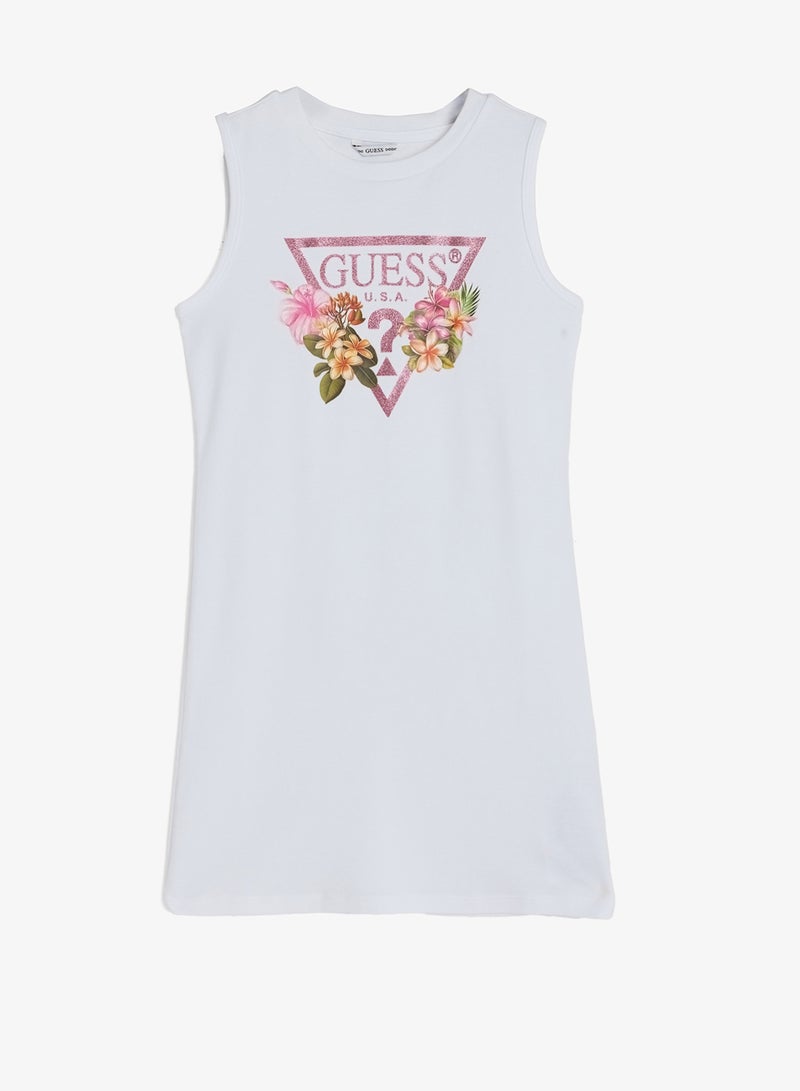 GUESS Youth Graphic Sleeveless Mini Dress - Image 1