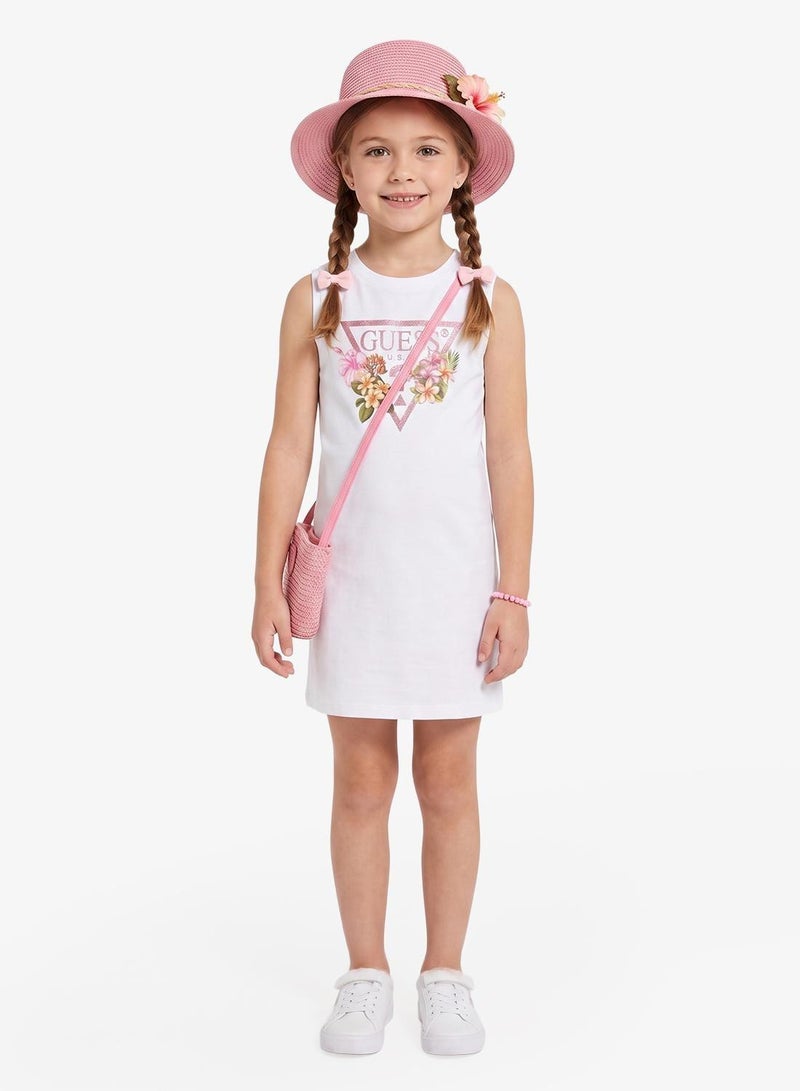 GUESS Youth Graphic Sleeveless Mini Dress - Image 1