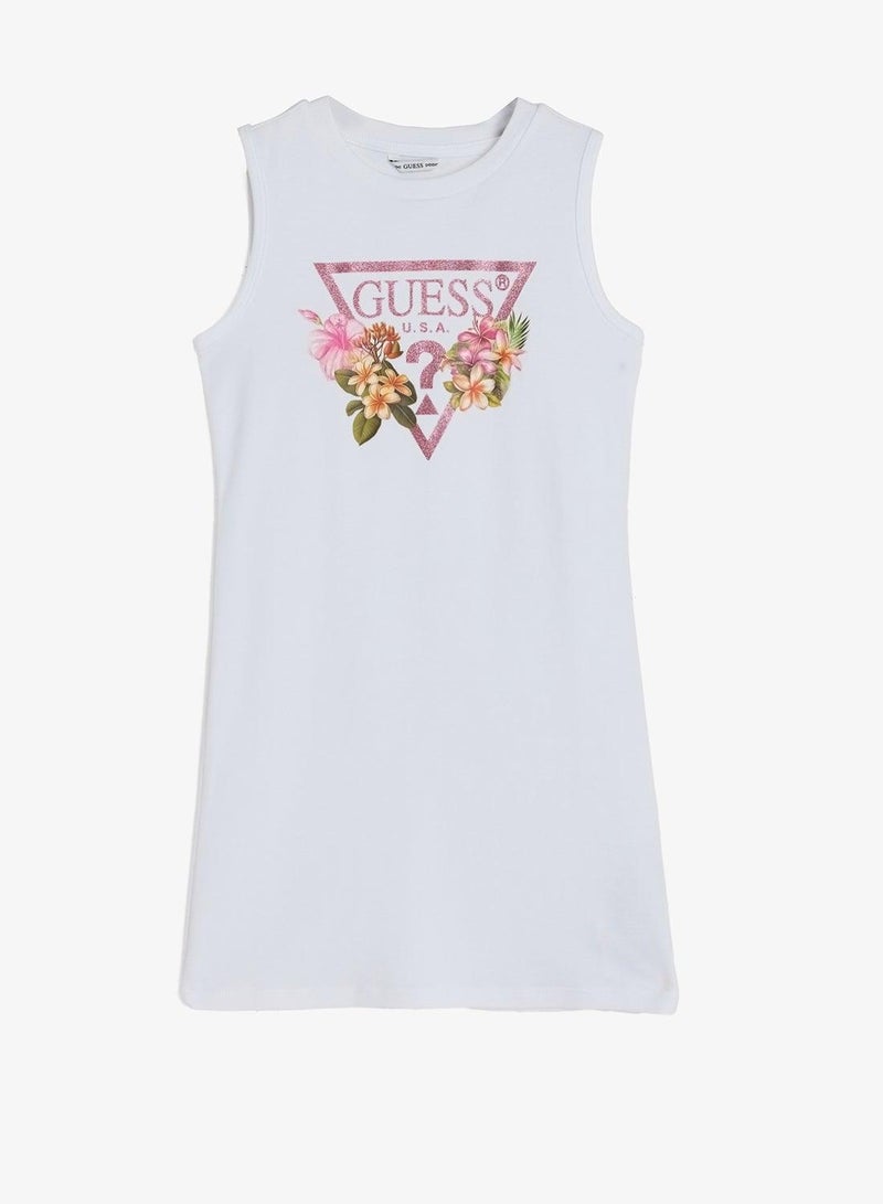 GUESS Youth Graphic Sleeveless Mini Dress - Image 2