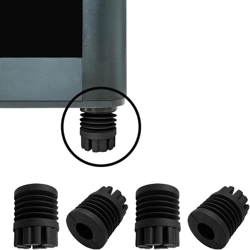 4 قطع من أقدام المطاط الأسود المضادة للاهتزاز لطابعة Bambu Lab X1 P1P لامتصاص الصدمات - Image 3