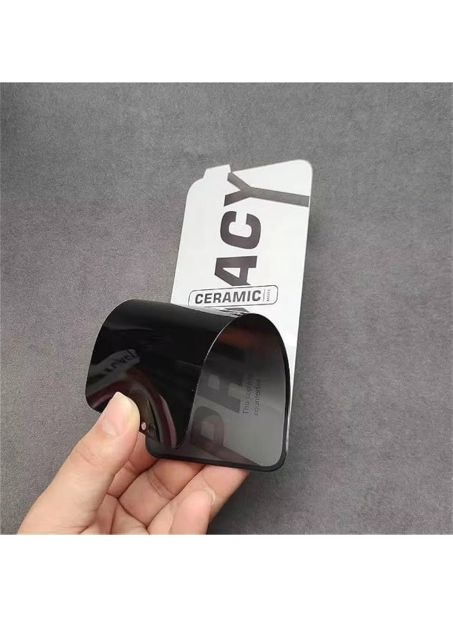 ميجوفاست واقي شاشة الخصوصية لجهاز iPhone 17 Pro Max، غشاء سيراميك غير لامع، مضاد للتجسس، لاصق كامل، واقي شاشة مرن غير قابل للكسر (لجهاز iPhone 17 Pro Max) - Image 5