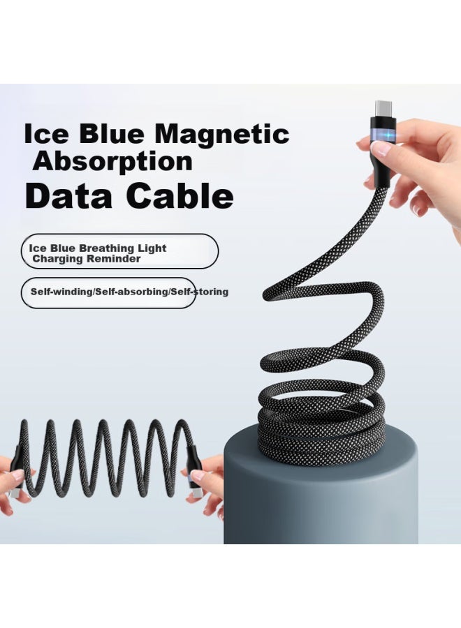 Zitai Magnetic Type-C 120W Super Fast Charging Cable For Huawei Mate60/P50/Honor/Xiaomi Tablet Car Charger 1M Black - Image 1