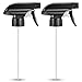 Wedama Spray Nozzle for 8 oz and 16 oz Glass Spray Bottles, Black Trigger Sprayers Replacement with Mist Stream Sprayer Adjustable Spray Bottle Nozzles - 2Pack - Image 2