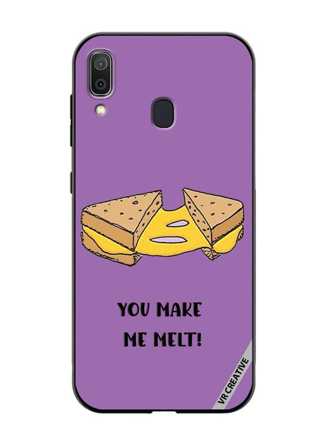 VR CREATIVE Protective Case Cover For Samsung Galaxy A30 You Make Me Melt Design Multicolour - Image 1