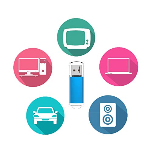 Maspen USB Flash Drive 32GB, Maspen Thumb Drive 2.0 High Speed Memory Stick Jump/ Zip/ Pen Drive,Blue,32 GB - Image 2