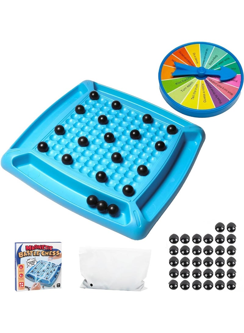 Magnetic Chess Game, 2024 New Multiplayer Magnetic Chess Games with Pieces, Fun Magnetic Board Game Set - Portable Chess Board for Kids 9+ and Adults Home Party Travel Supplies - Image 1