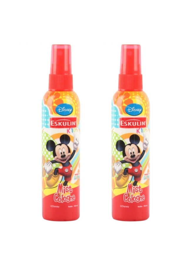 Kids Minnie Mist mickey mouse Cologne Fruity Sweet Fragrance 100ml 2 pcs