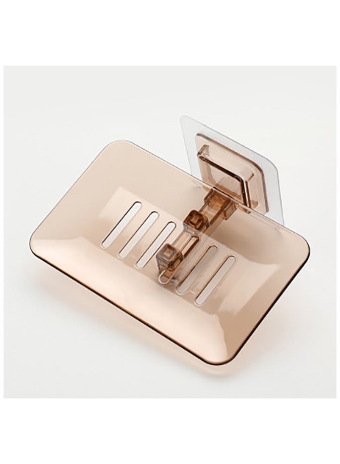 Transparent PP Soap Holder Wall Mounted for Bathroom Shower  - Image 1