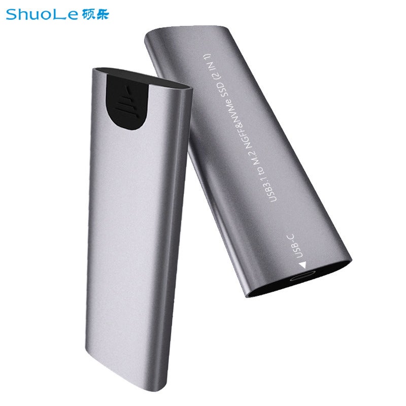 M.2 Hard Disk Box Usb3.1Type-C Support Ngff/Nvme Dual Protocol Metal External Mobile Hard Disk Box - Image 2