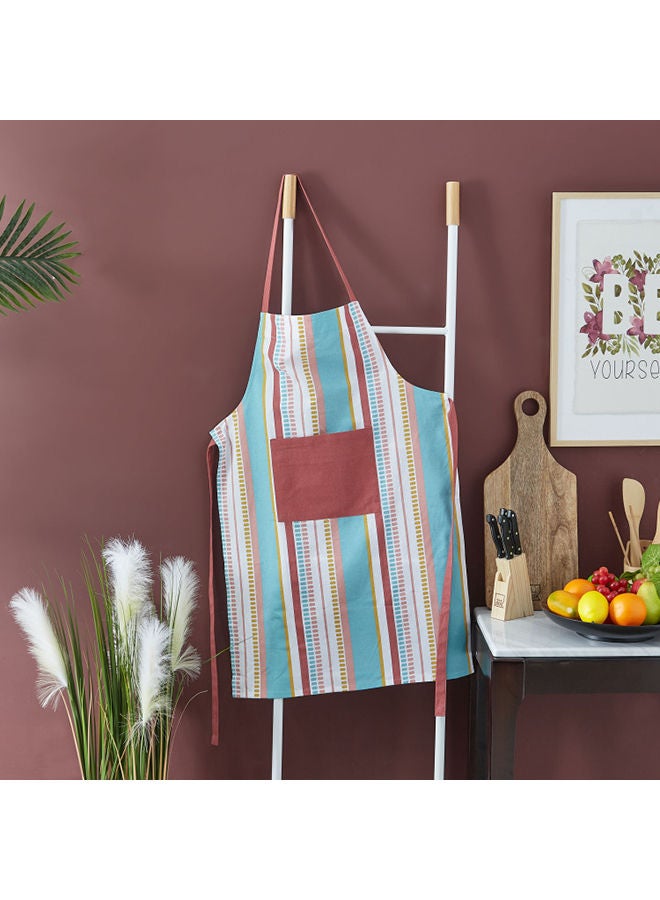 NIBEMINENT Payton Printed Cotton Apron Multicolour 60cm - Image 1