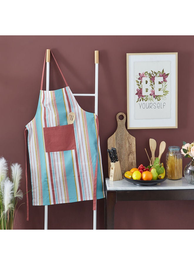 NIBEMINENT Payton Printed Cotton Apron Multicolour 60cm - Image 2