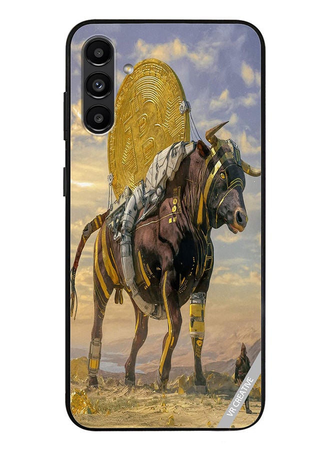 VR CREATIVE Protective Case Cover For Samsung Galaxy A13 5G Bitcoin Horse Design Multicolour - Image 1