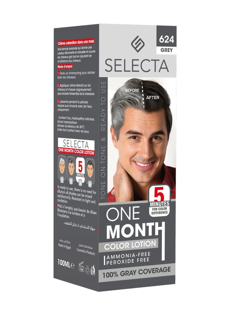 MELANO Hair Dye (Gray 624) 100 ML  - Image 1