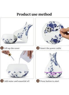 HomarKet Aromatherapy Essential Oil Diffuser Cool Mist Humidifier 400ml  - Image 3