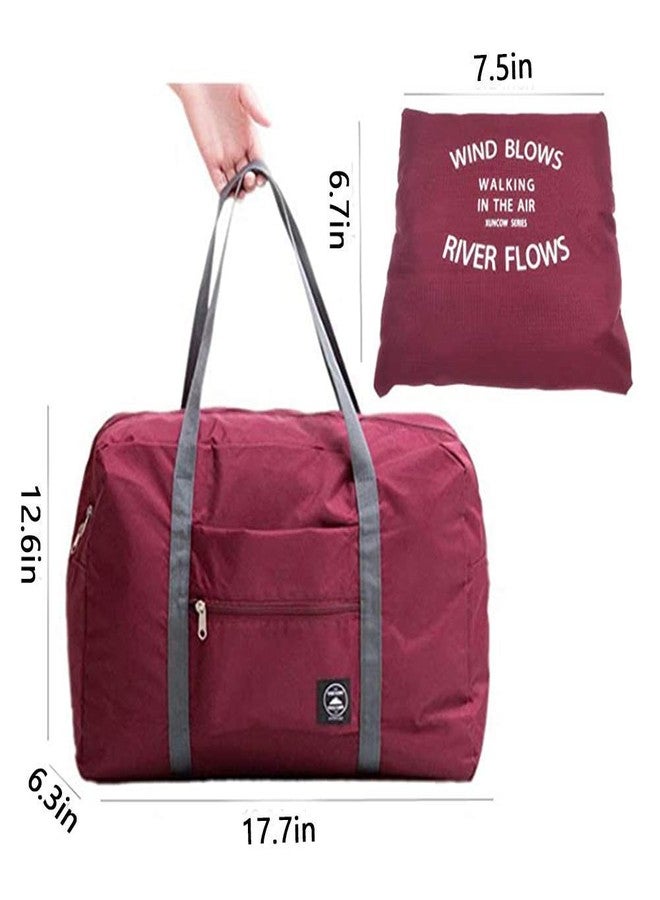 Meetzone Travel Bag Luggage Storage for Sports Gym Water Resistant Nylon Canvas Duffel for Men and Women (Pink) - Image 5