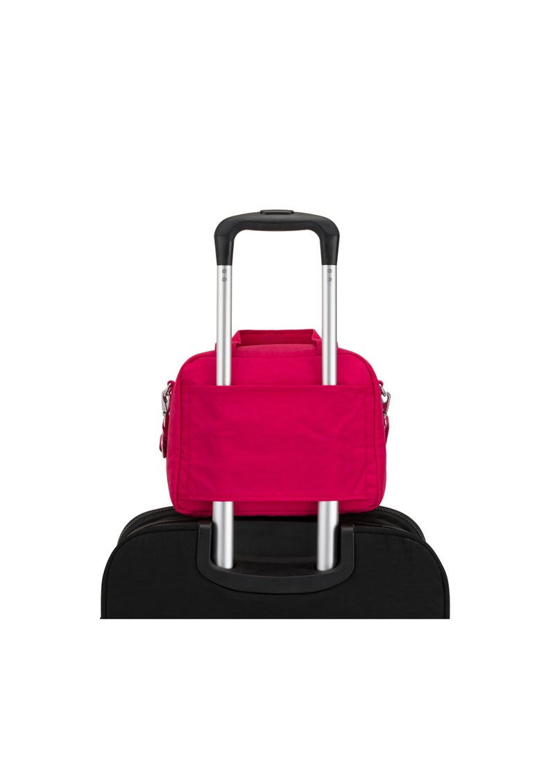 kipling Miyo Insulated Medium Kids School Lunch Bag with Trolley Sleeve True Pink  - Image 5
