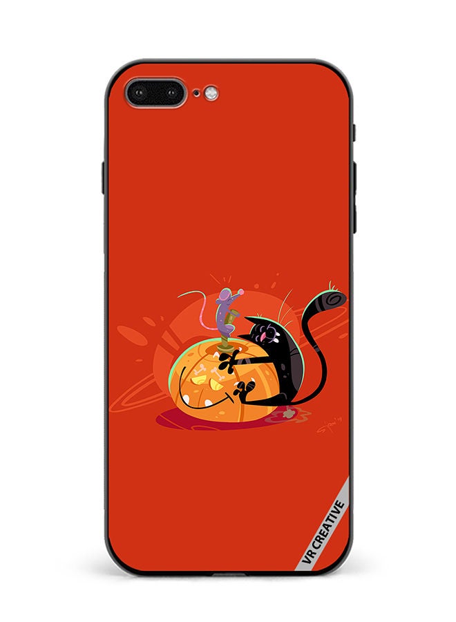 VR CREATIVE Protective Case Cover For Apple iPhone 7 Plus/8 Plus Halloween Cat Design Multicolour - Image 1