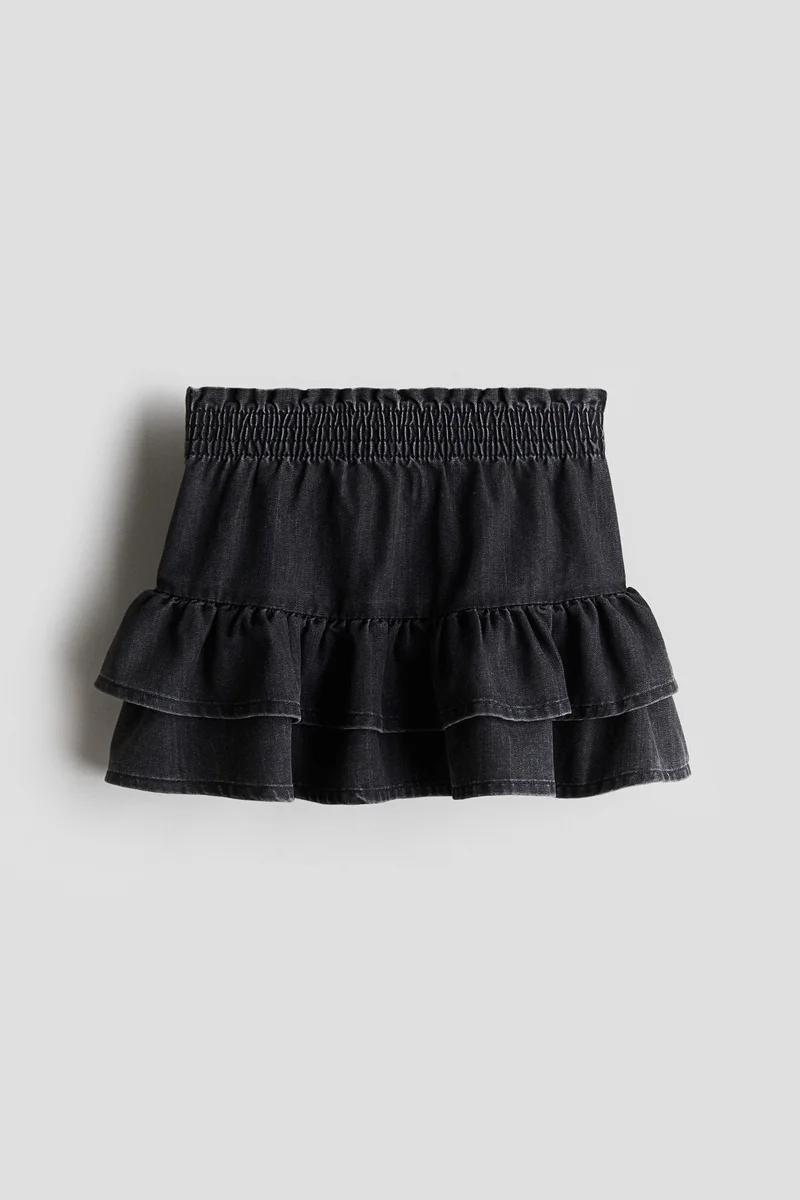H&M Tiered denim skirt