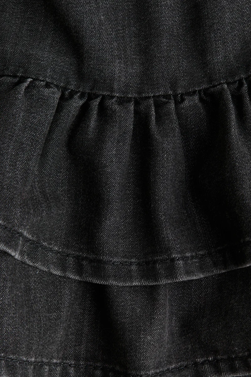 H&M Tiered denim skirt