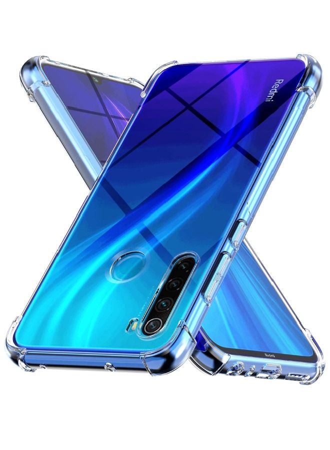 غطاء حماية رقيق ومرن من TPU لهاتف Redmi Note 8 واضح