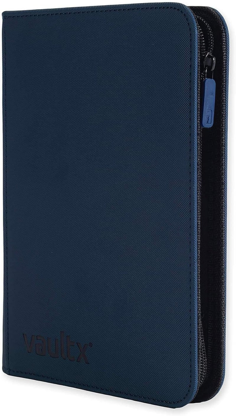 Vault X 4 Pocket Trading Card Zip Binder, 160 cards, Premium Exo-Tec Album Material, 20 Side-Loading Pages, Folder for Collectible Card Games, Sports, TCG (Blue) - Image 4