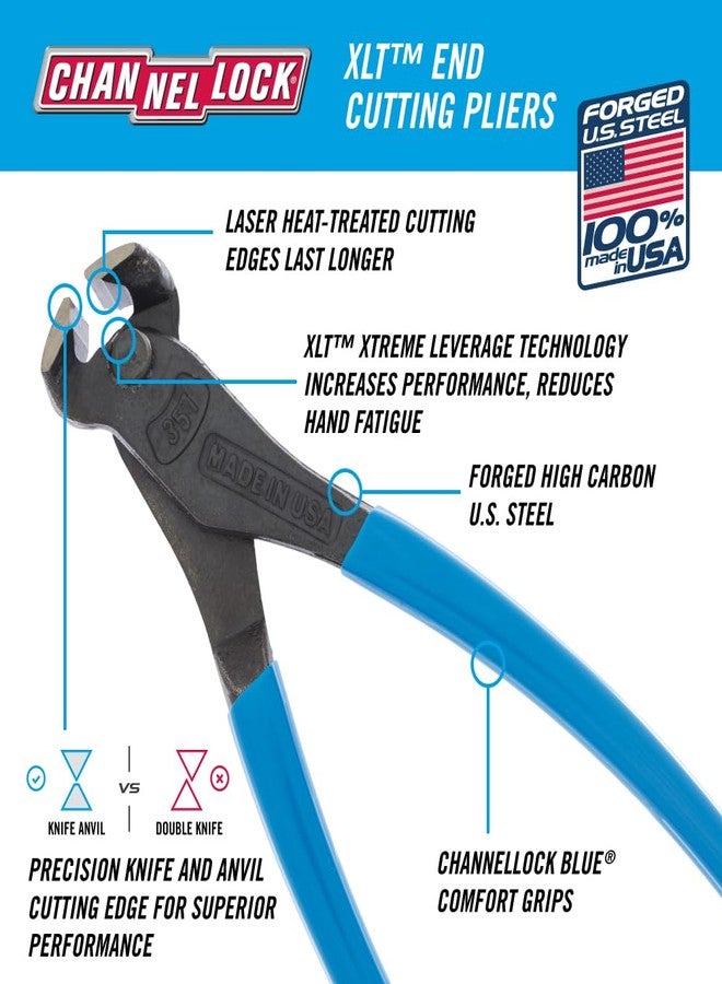 تشانل لوك Channellock 357 الإصدار الأصلي، 7 بوصات - Image 2