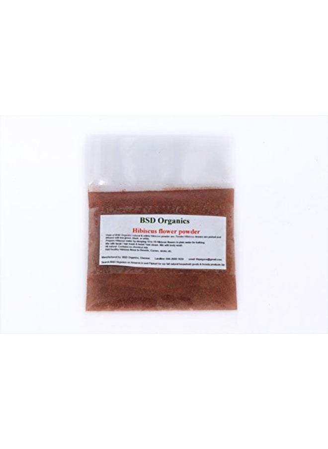 BSD Organics - Hibiscus Flower Powder For Face, Skin, Hair Care? - 30 Gms - Image 1