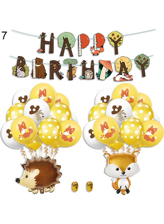 NIBEMINENT Happy Birthday Banner And Balloon Set