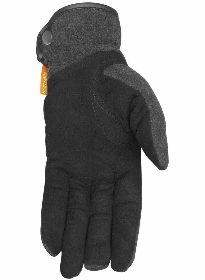 Caiman 2396 Deerskin Heatrac Insulated Touchscreen Heavy Fleece-Back Winter Gloves, 2395 Replacement, XLarge - Image 3